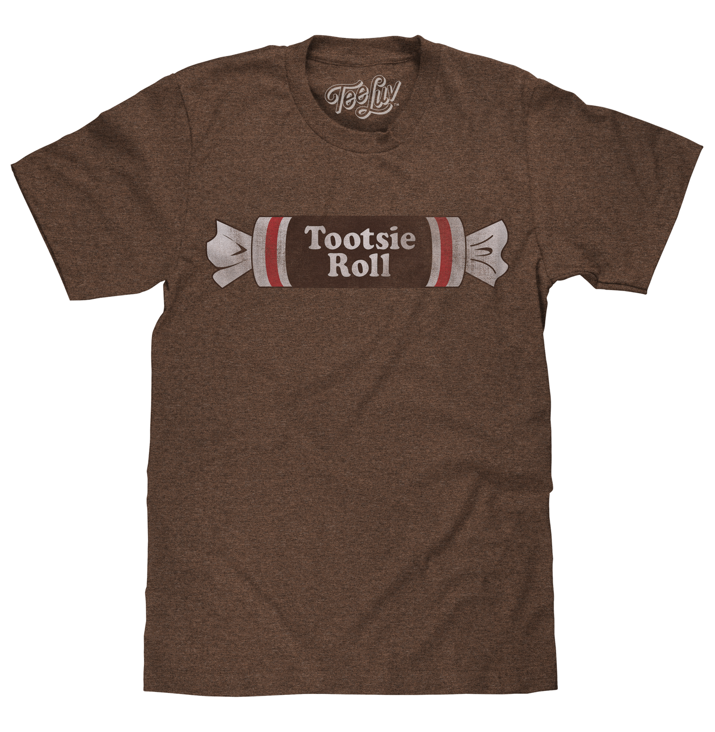 Tootsie Roll Logo Mens T Shirt Officially Licensed Brown
