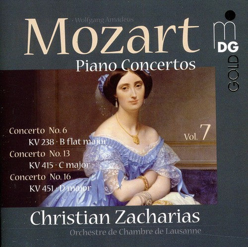 the album cover for Mozart / Zacharias /Orch De Chambre De Lausanne - Piano Concertos 7