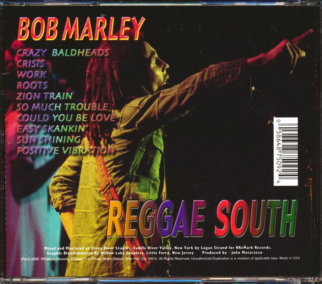 Bob Marley - Reggae South: The Criterion Sessions Music CD