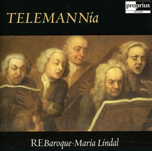 the album cover for Maria Lindal - Telemannia