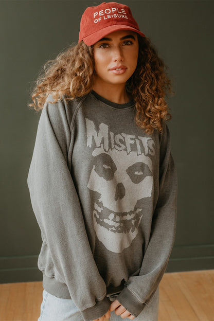 Misfits Womens Crewneck Sweatshirt Vintage Black Officially Licensed