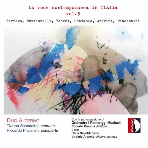 the album cover for Roberto Gianola - Contemporary Voice in Italy 5
