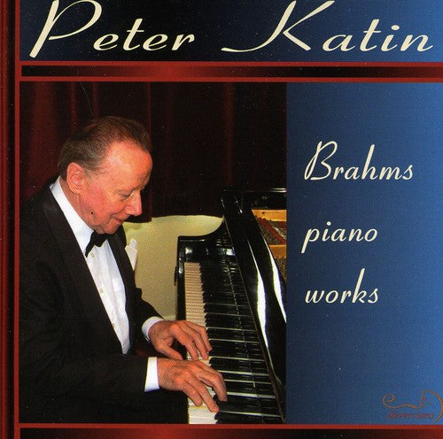 the album cover for PETER KATIN - Brahms Piano Works