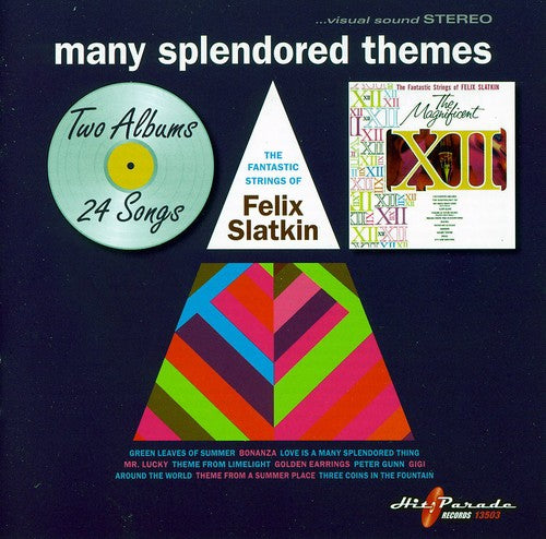 the album cover for Felix Slatkin - Many Splendored Themes