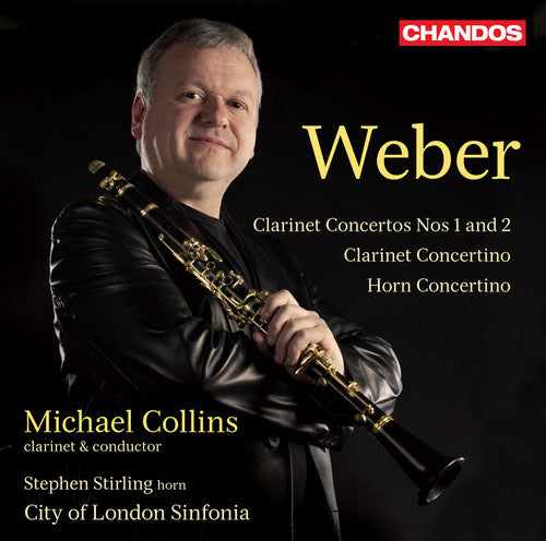the album cover for Michael Collins - Clarinet Ctos & Concertino & Horn Concertino