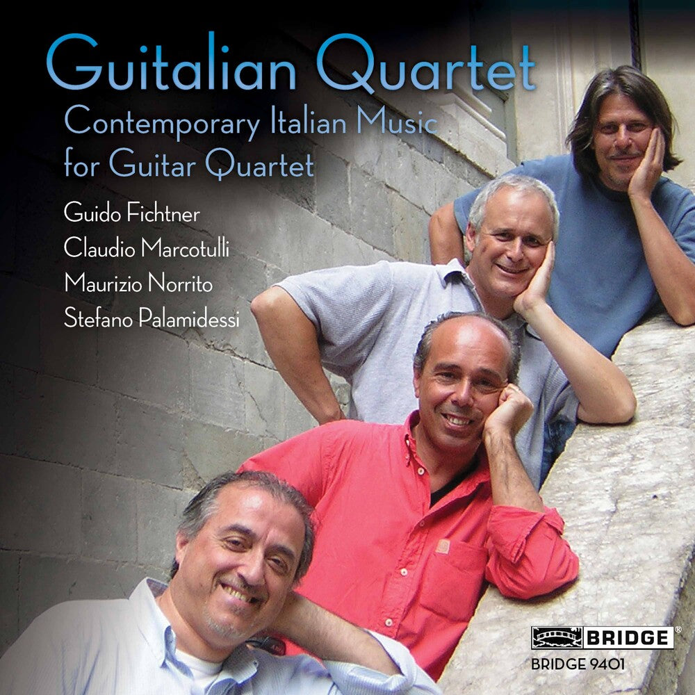 the album cover for Nicotra / Schiavone / Jappelli / Guitalian Quartet - Contemporary Italian Music for Guitar Quartet