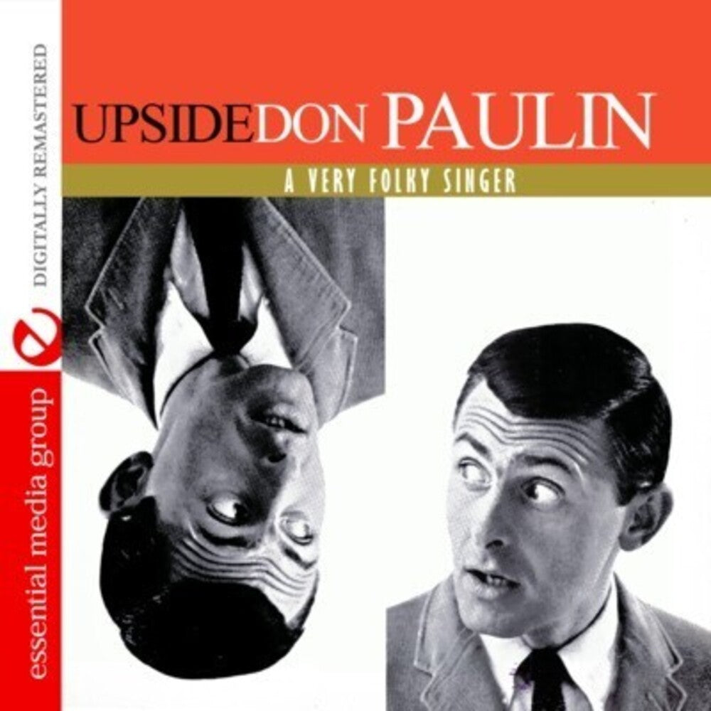 the album cover for Don Paulin - Upside Don: A Very Folky Singer
