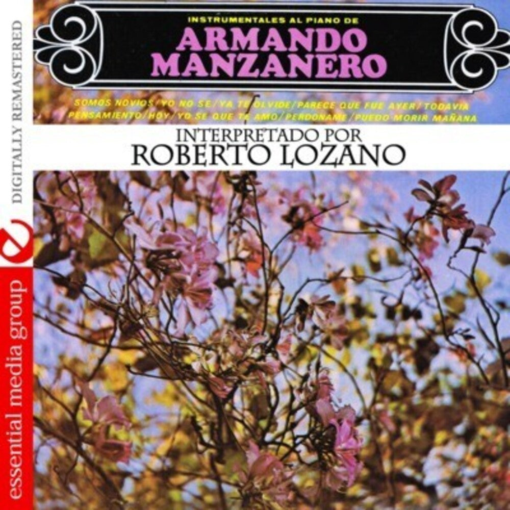 the album cover for Roberto Lozano - Instrumentales Al Piano de Armando Manzanero
