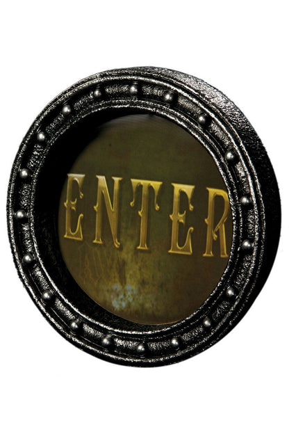 Large Lenticular 3D Enter Death Awaits Changing Sign Halloween Decor Prop