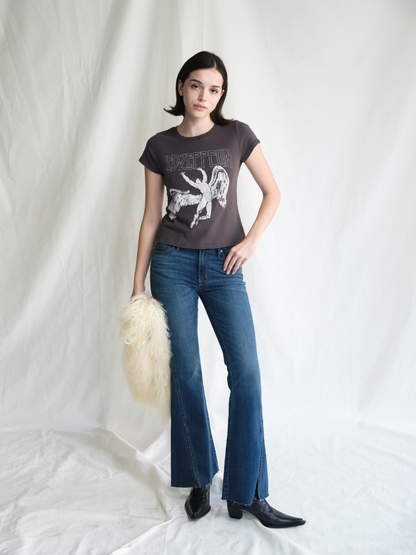 Led Zeppelin Icarus Womens Baby Tee Shirt Officially Licensed