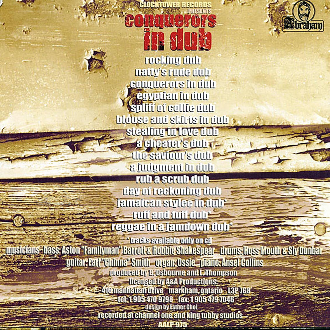 The Revolutionaries - Conquerors In Dub Vinyl Record