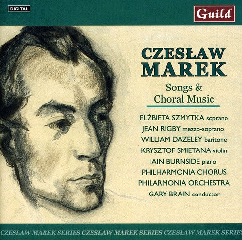 the album cover for Marek / Dazeley / Philharmonia Orch / Brain - Songs & Choral Music