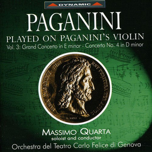 the album cover for Massimo Quarta - Violin Concertos 3