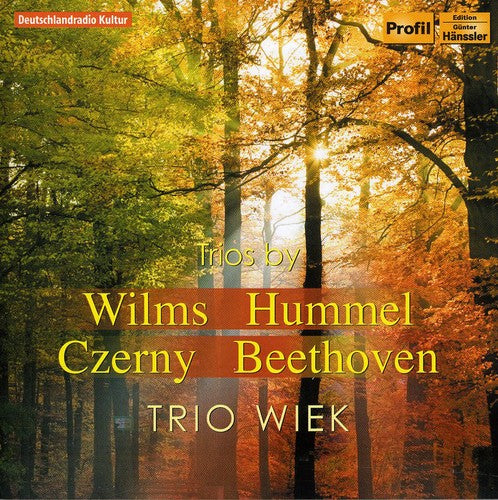 the album cover for Trio Wiek - Trios By Wilms & Hummel & Czuerny & Beethoven
