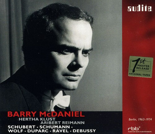 the album cover for Schubert / Schumann / Wolf / Duparc / Mcdaniel - Barry McDaniel Sings Schubert & Schumann & Wolf