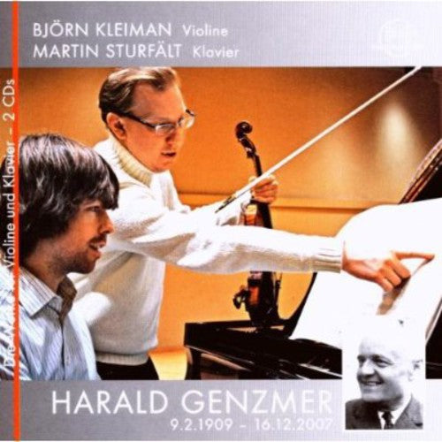 the album cover for Genzmer / Kleiman / Sturfaelt - Works for Violin & Piano