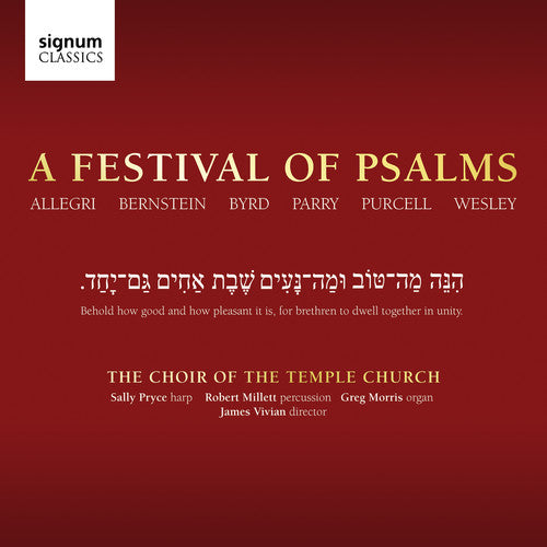 Bernstein / Byrd / Pryce / Morris - Festival Of Psalms: Temple Church Choir - Music CD