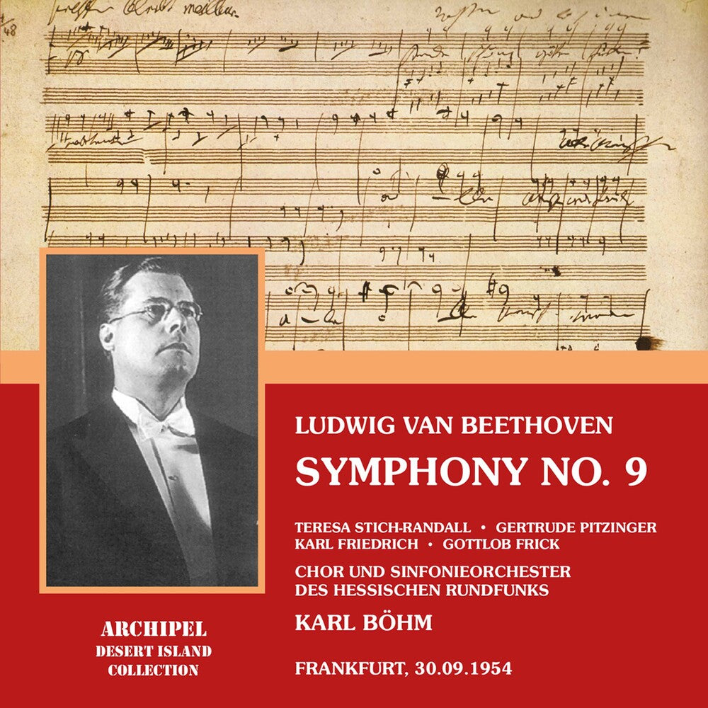 the album cover for Beethoven / Stich-Randall / Friedrich / Frick - Symphony 9 in D minor Op 125