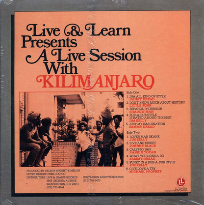 Danny Dread, Sammy Dread, Jim Kelly, Shadow Man, Johnny Black, Etc. - A Live Session With Kilimanjaro Vinyl Record