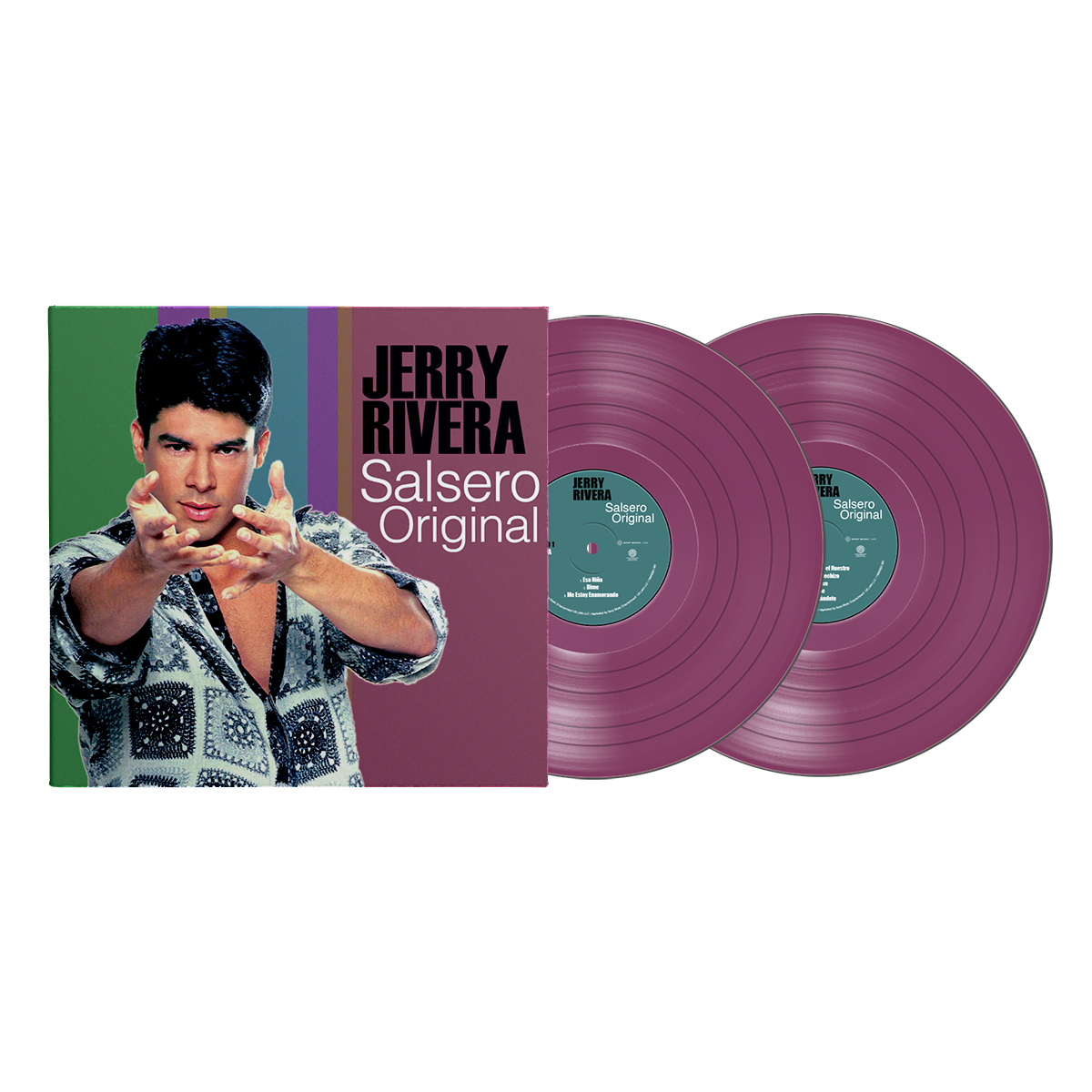 Jerry Rivera - El Bebe…..Salsero Original Orchid Vinyl Record 2 LP