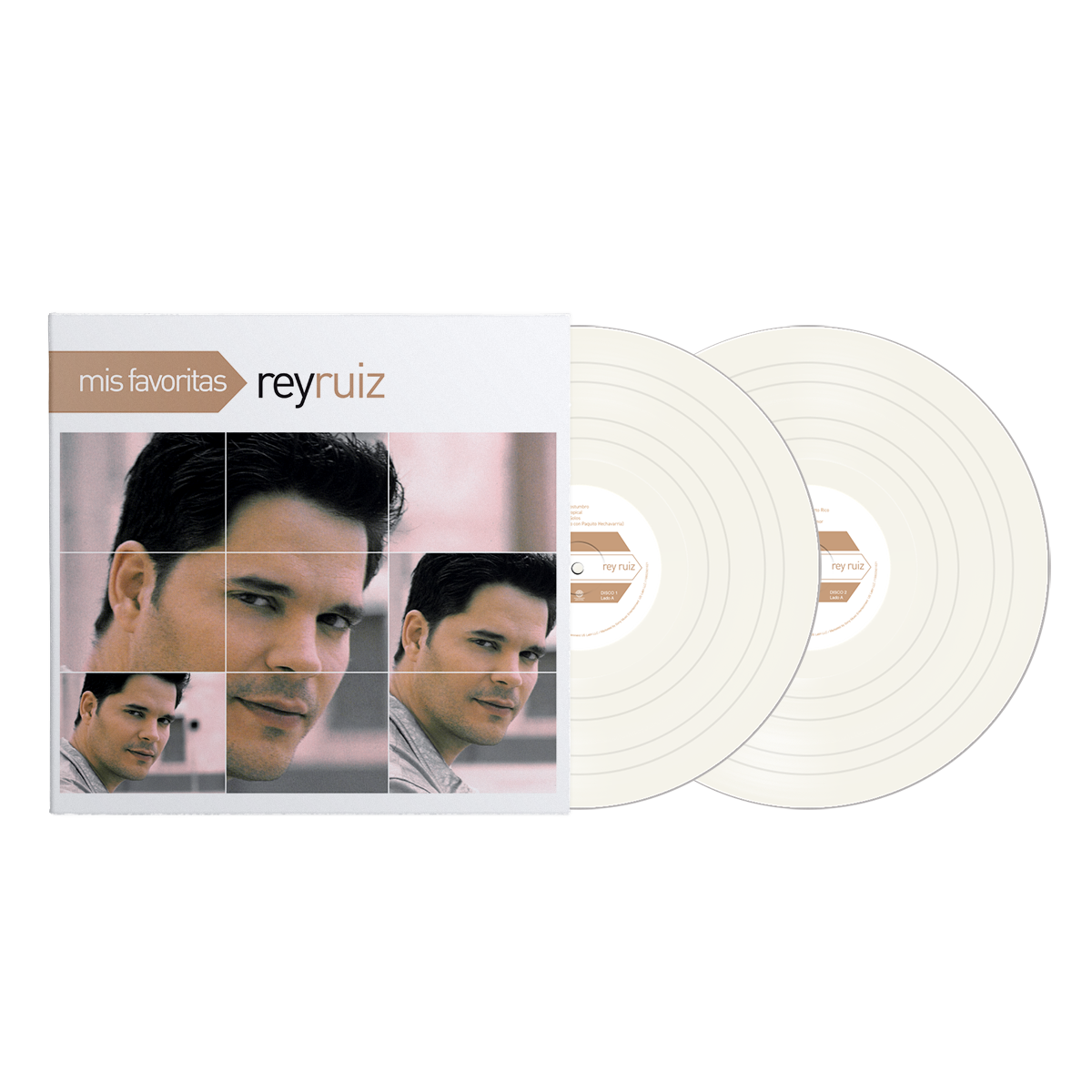 Rey Ruiz - Mis Favoritas Light Beige Vinyl Record 2 LP