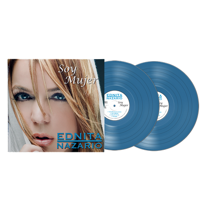 Ednita Nazario - Soy Mujer Aqua Vinyl Record 2 LP