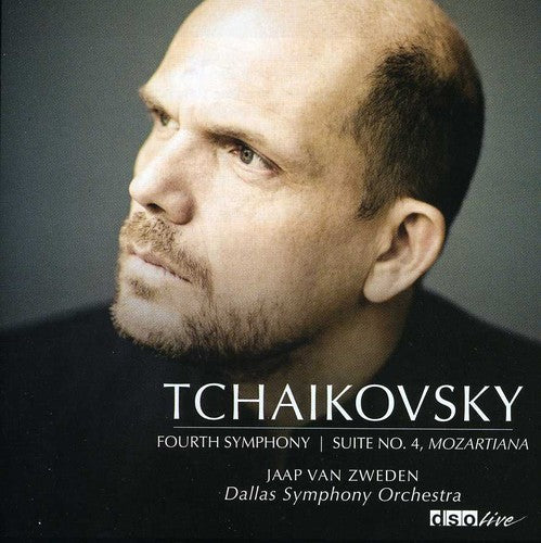 the album cover for Jaap Van Zweden - Symphony 4 / Suite 4 & Mozartiana