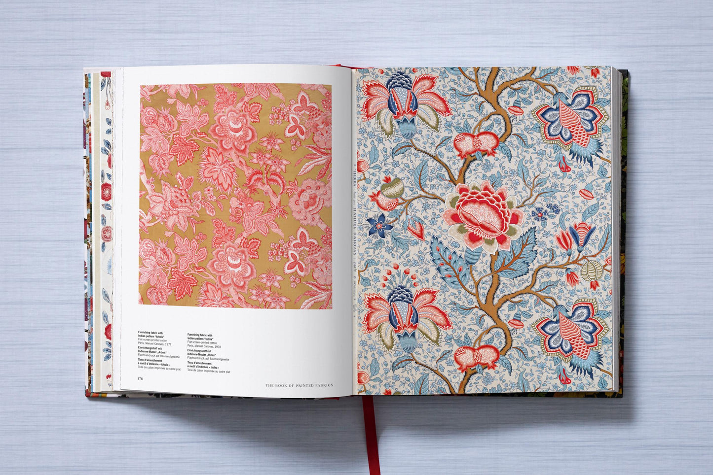The Book of Printed Fabrics. From the 16th century until today (German, French, English) Book