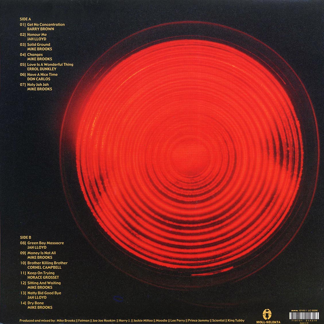 Mike Brooks, Barry Brown, Jah Lloyd, Don Carlos, Etc. - Mike Brooks And Friends: Just The Vibes 1975-1983 Vinyl Record