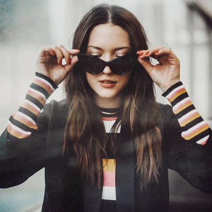 Womens Fashion Hot Tip Pointed Vintage Cat Eye Sunglasses 8371