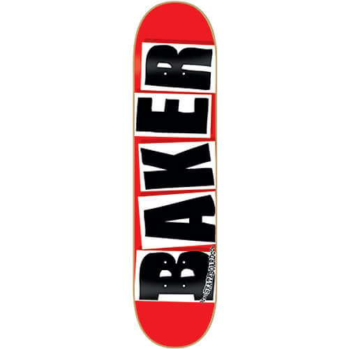 Baker Brand Logo Skateboard Deck 7.88" - Red/Black