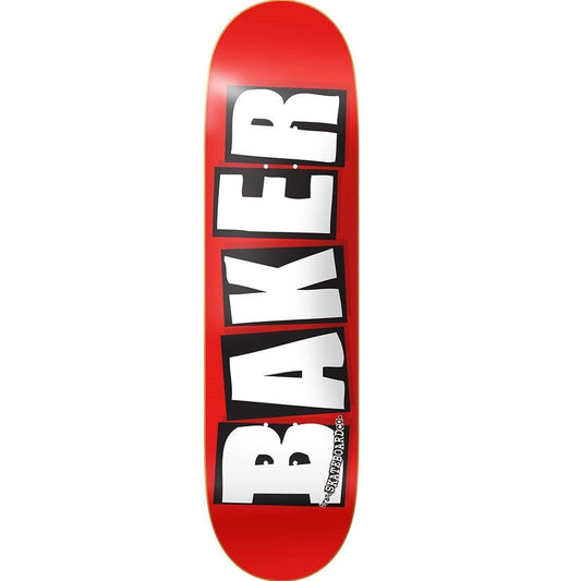 Baker Brand Logo Mini Skateboard Deck - 7.3" Red/White