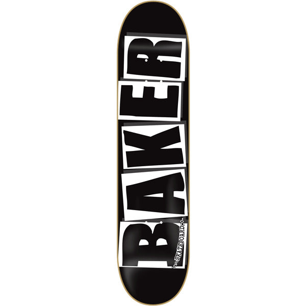 Baker Brand Logo Skateboard Deck - 8.0" Black/White