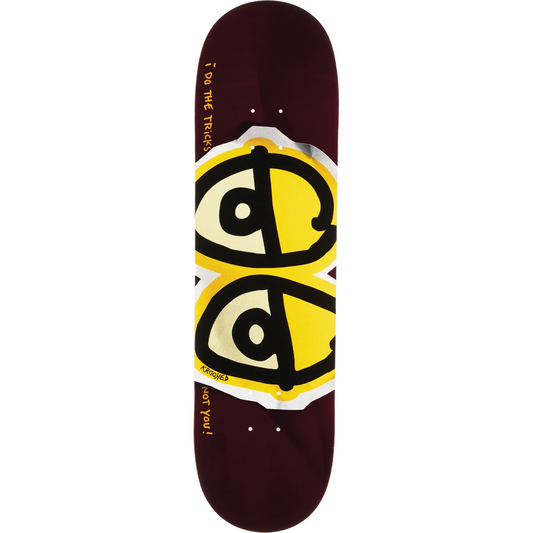 Krooked Eyes DBX Skateboard Deck - 8.5" Wine