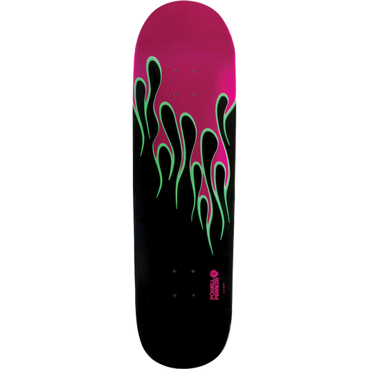 Powell Peralta Nitro Hot Rod Flames Skateboard Deck - 9.375" Pink Foil