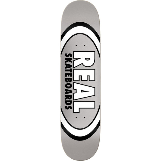 Real Classic Oval Skateboard Deck - 7.75ƒ?? Grey