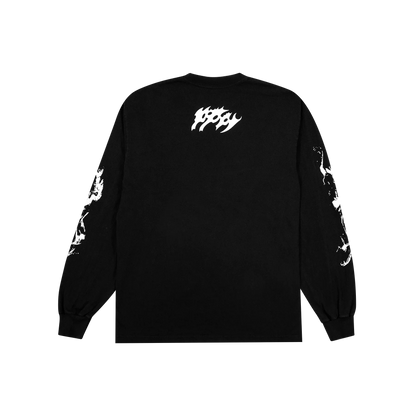 Poppy 'They're All Around Us' Long Sleeve Shirt Black