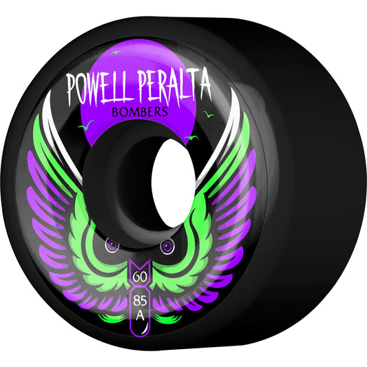 Powell Peralta Wheels Bomber III Natural 60mm 85a - Black (Set of 4)