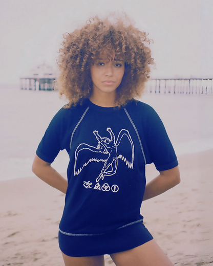 Led Zeppelin Short Sleeve Icarus Womens Raglan T Shirt