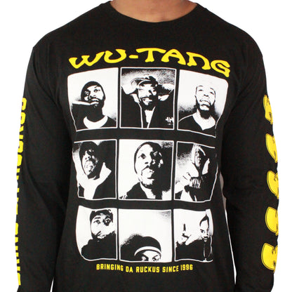 Wu-Tang Clan Officially Licensed 9 Diagrams Long Sleeve Mens T Shirt Black