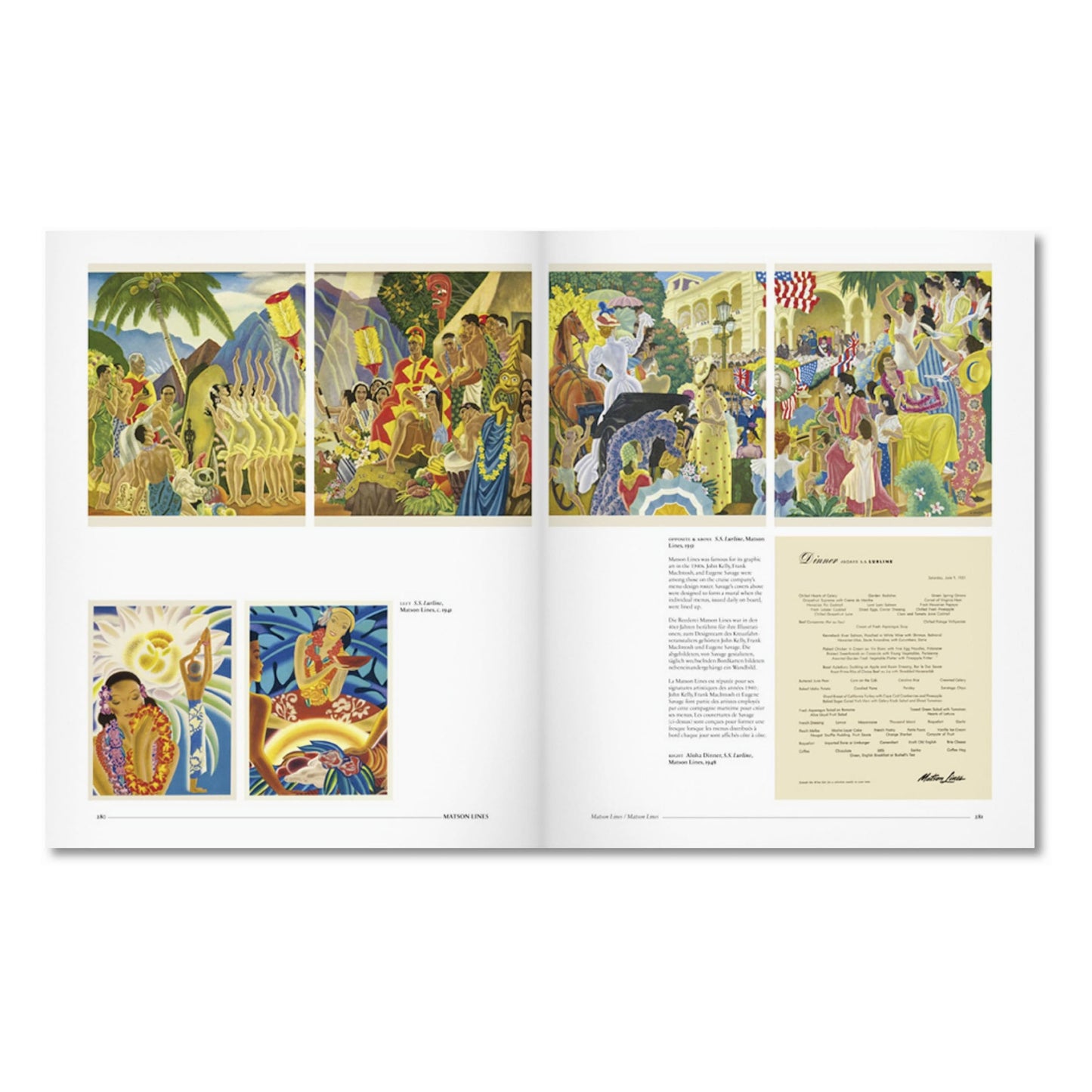 Menu Design in America (German, French, English) Book