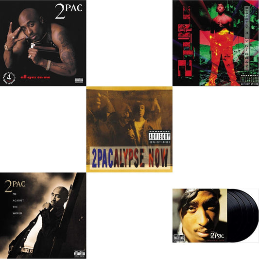 2Pac - All Eyez On Me (4LP) & Me Against The World (2LP) & 2Pacalypse Now & Strictly 4 My N.I.G.G.A.Z. (2 LP) & Greatest Hits
