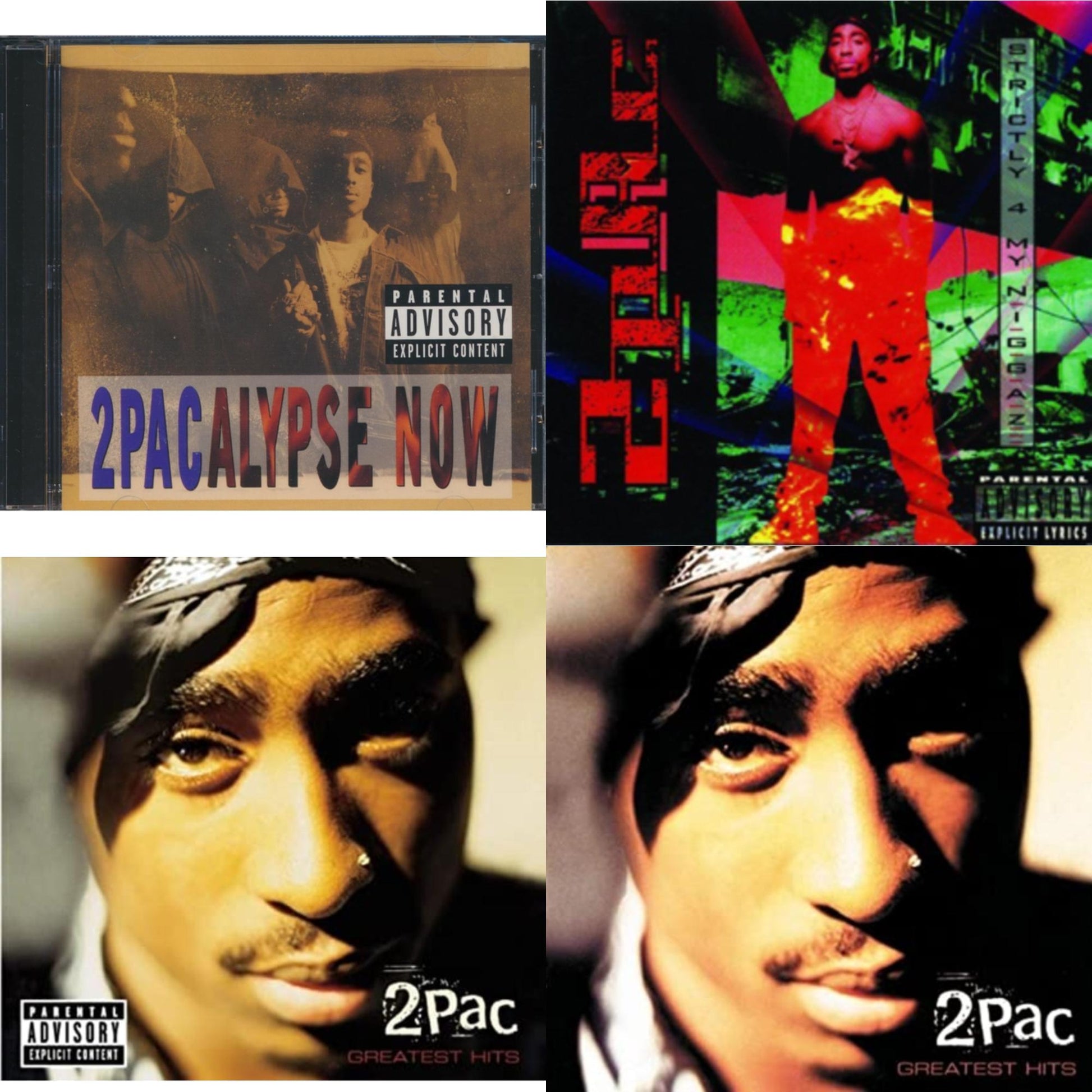 2Pac - 2Pacalypse Now & Strictly 4 My N.I.G.G.A.Z. & Greatest Hits & Greatest Hits - CD Bundle