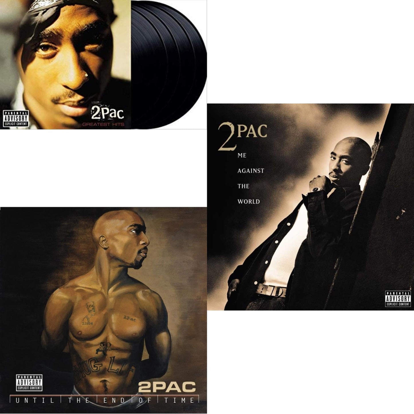 2Pac - Until The End Of Time(X) (4LP) & Me Against The World (2LP) & Greatest Hits