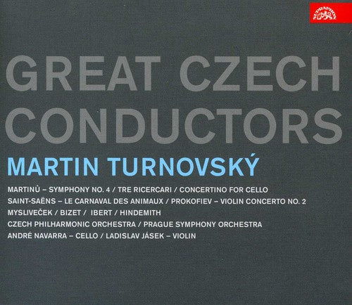 Turnovsky / Martinu / Ibert / Hindemith / Cpo - Great Czech Conductors: Martin Turnovsky - Music CD