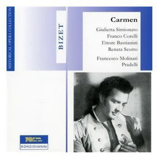 the album cover for Bizet / Simionato / Corelli / Pradelli - Carmen