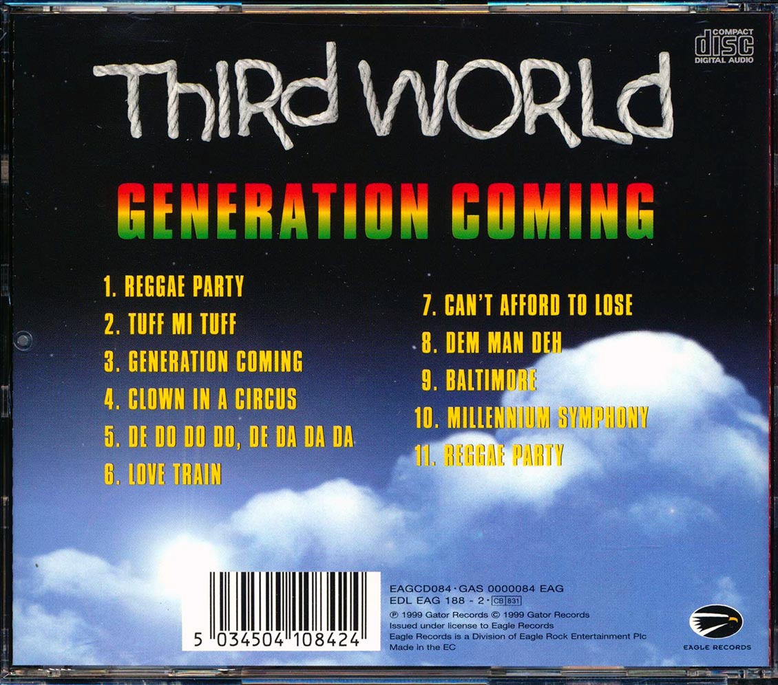 Third World Generation Coming Music CD