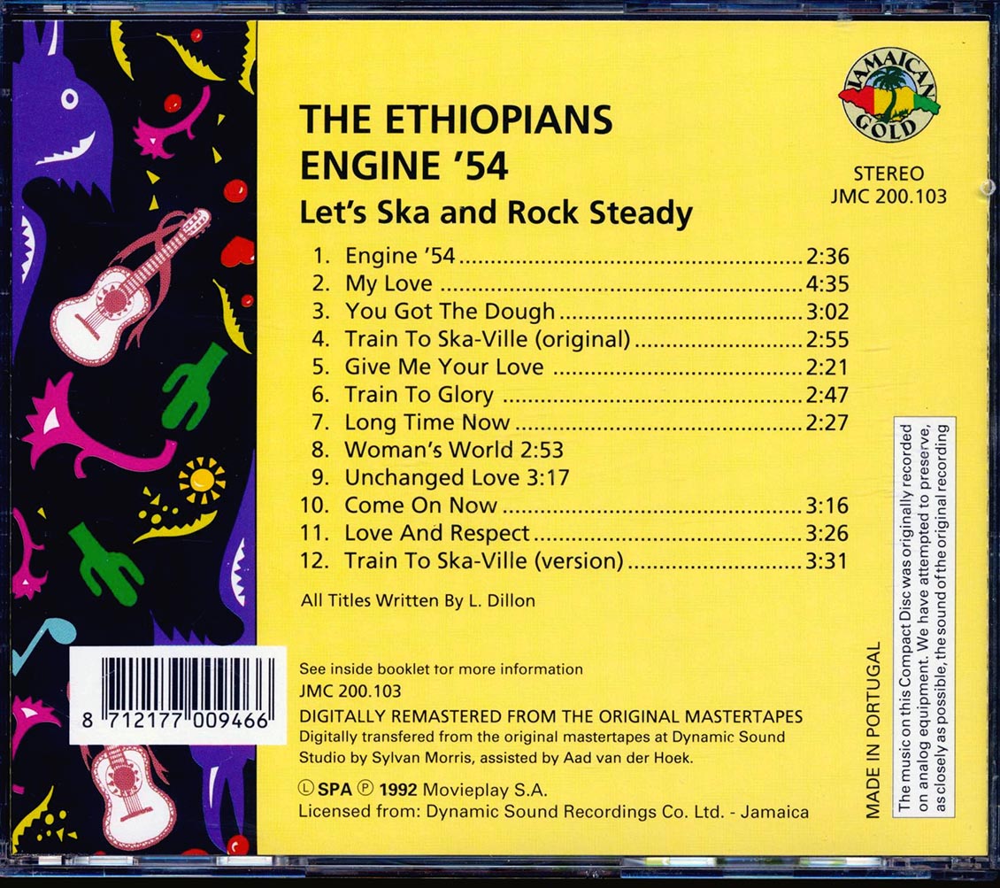 The Ethiopians Engine '54 Let's Ska & Rock Steady With The Ethiopians Music CD