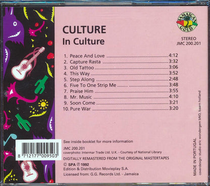 Culture - In Culture Music CD