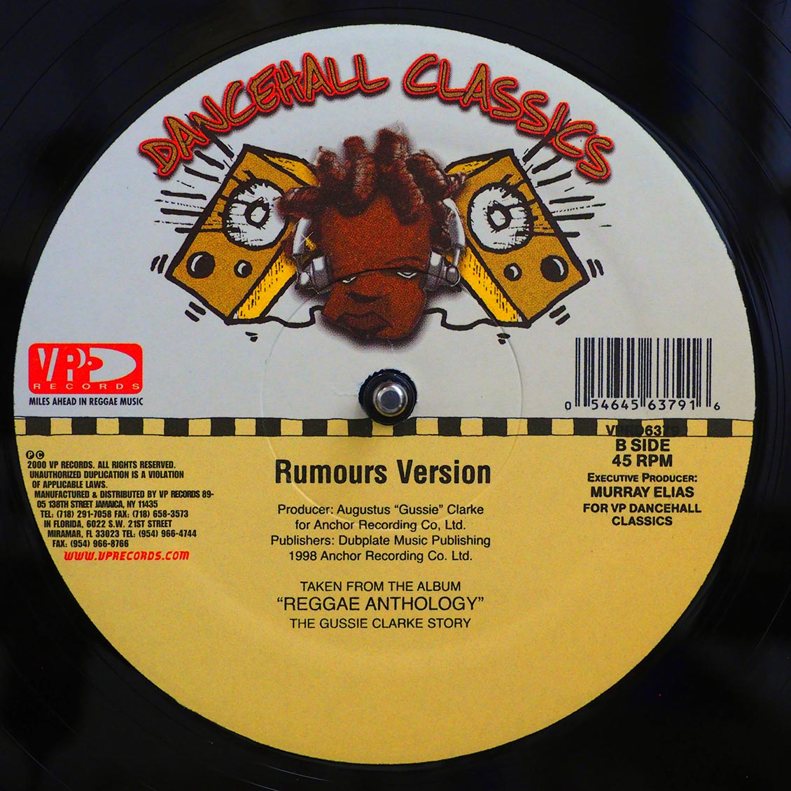 Gregory Isaacs - Rumours  /  Version (rhythm: "Telephone Love AKA Rumors") 12" Vinyl Record